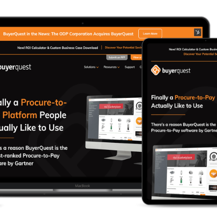 BuyerQuest website mockups