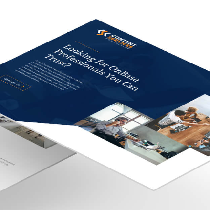 Content Services Consulting website mockup