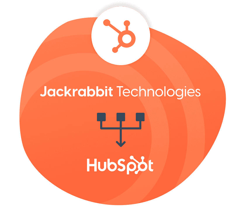 Jackrabbit and HubSpot logos
